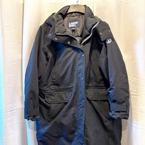 NWOT Land's End Squall Parka size 1X (16-18, runs large) Black